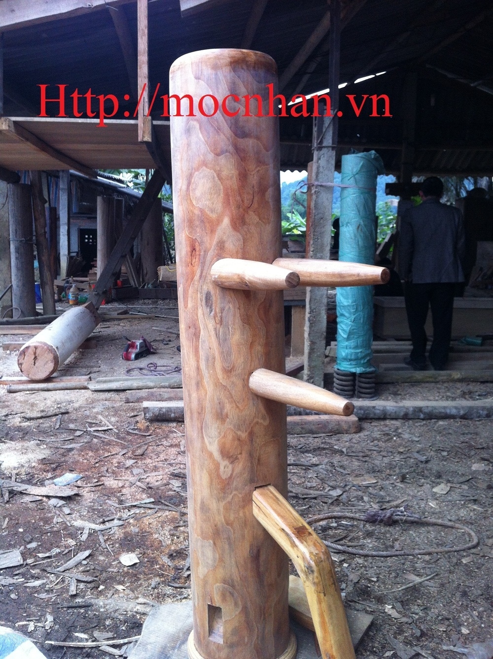 mộc nhân d30cm gỗ lim 