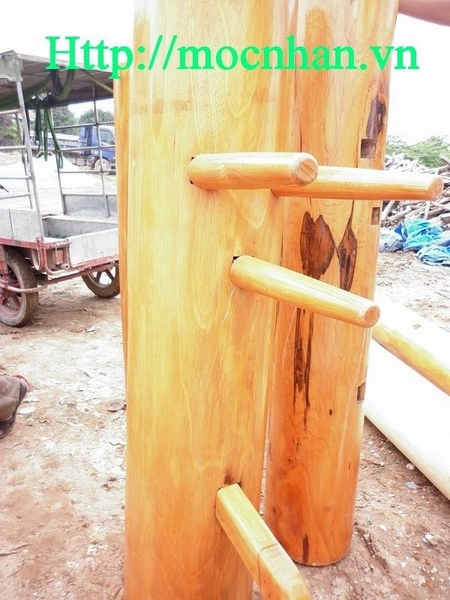 mộc nhân d25cm gỗ Sẹt Mí